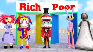 The Amazing Digital Circus Does Pomni Deserve To Be Rich or Poor 5 Times Challenge