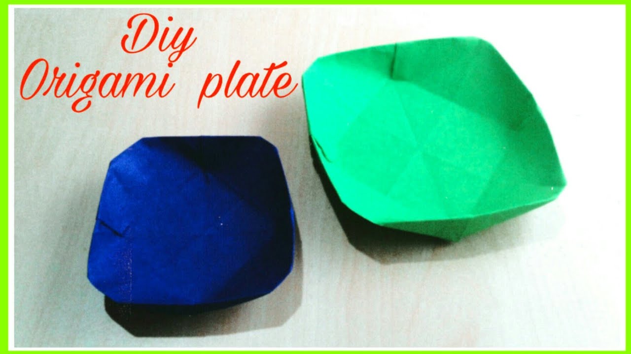 Origami plate/How to make Plate/Diy Paper Plate/How to make paper