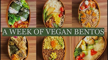 A WEEK OF  BENTO NO.1  ( ヴィーガン弁当）🍱✨