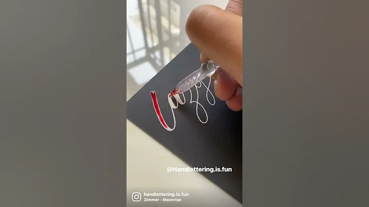 Lettering Lazy! #shorts #calligraphy #handlettering #lettering #moderncalligraphy #glasspen #letters