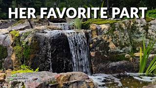 A Backyard Makeover With an Unplanned Waterfall