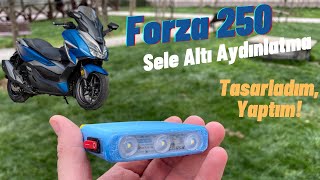 Forza 250 motoruma Sele Altı Aydınlatması, Tasarladım, Yaptım!