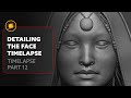 Detailing the face in Mari time-lapse Part 12