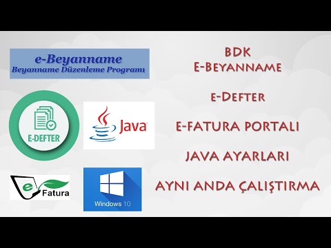 Beyanname (BDP) Kurulum - E-Defter Java Ayarları - Fatura Portalı Java Ayalarları Ve Kurulumu