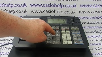 How To Program A Sales Department Button Casio SE-G1 / SE-S700 / SM-T273 / PCR-T273 Cash Register