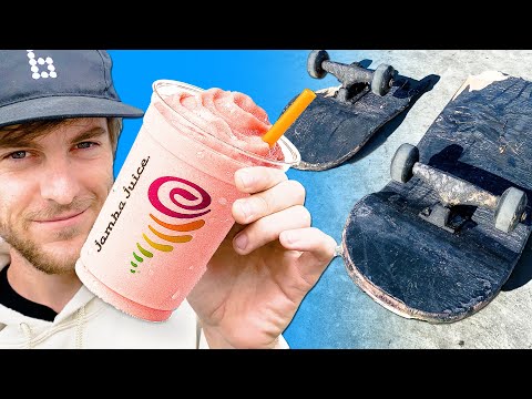 WE SOAKED A SKATEBOARD IN JAMBA JUICE FOR 24 HOURS!