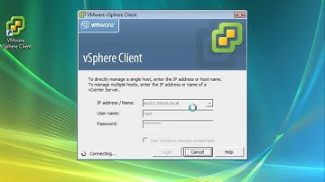 VMware vSphere Administration CBT - Connecting To ESX or vCenter