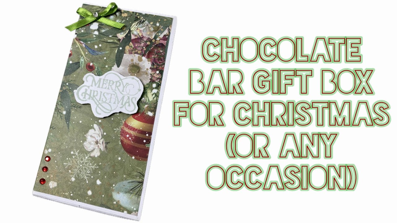 A Chocolate Bar Gift Box for Christmas