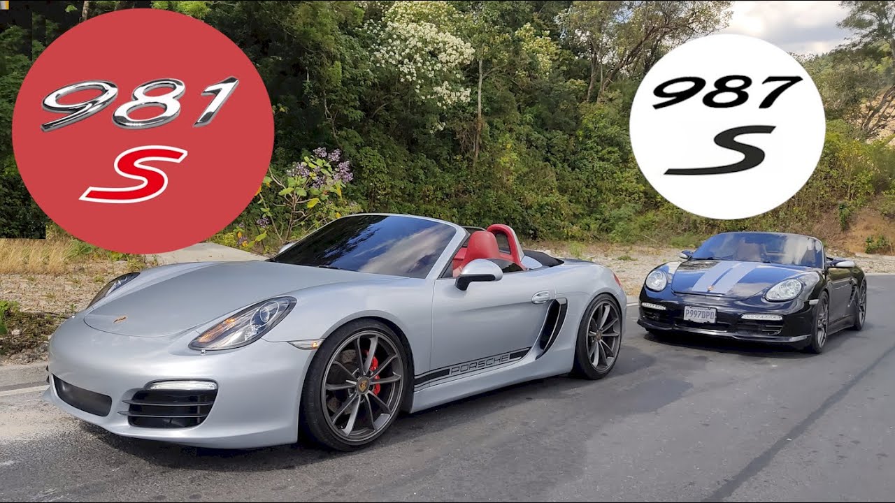 Porsche Boxster 981 против Porsche 987 Boxster