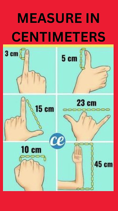 Quick and Easy Way: How to Measure in Centimeters Using Your Fingers #guess#shorts #centimeter #how