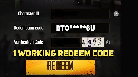 [ 1 Working Redeem Code Pubg Mobile ] Pubg Mobile Redeem Code | Pubg Mobile Redeem Code Today