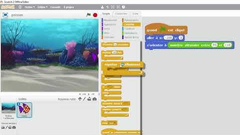 SCRATCH Faire défiler un lutin de gauche à droite de la scène