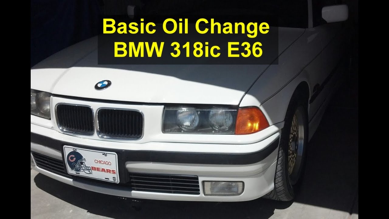 How to do an oil change , BMW E36, 318 series VOTD YouTube
