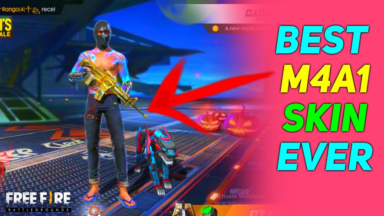 THIS MAY BE THE BEST M4A1 GUN THAT I'VE USED - FREE FIRE LIVE GAMEPLAY WITH  GYAN BHAI - 