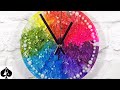 Alcohol Inks in Epoxy Resin - The Ultimate Guide to Timing plus GIANT 8&quot; Rainbow Petri Dish Clock!