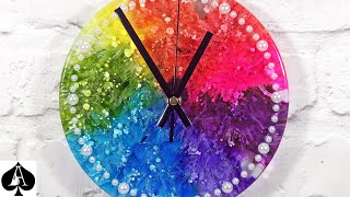 Alcohol Inks in Epoxy Resin - The Ultimate Guide to Timing plus GIANT 8' Rainbow Petri Dish Clock! by resinAce 107,852 views 4 years ago 12 minutes, 11 seconds