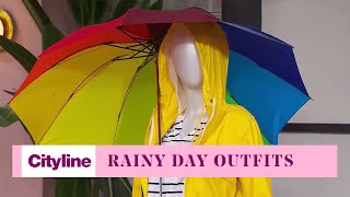 4 chic and practical rainy day outfits