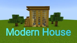 Minecraft - Wooden Modern House | Tutorial |