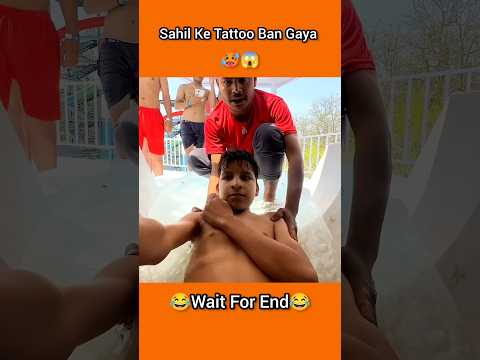 Sahil Ke Tatoo Ban Gaya 🥵😱 ||Sourav Joshi Vlogs|| #shorts #youtubeshorts