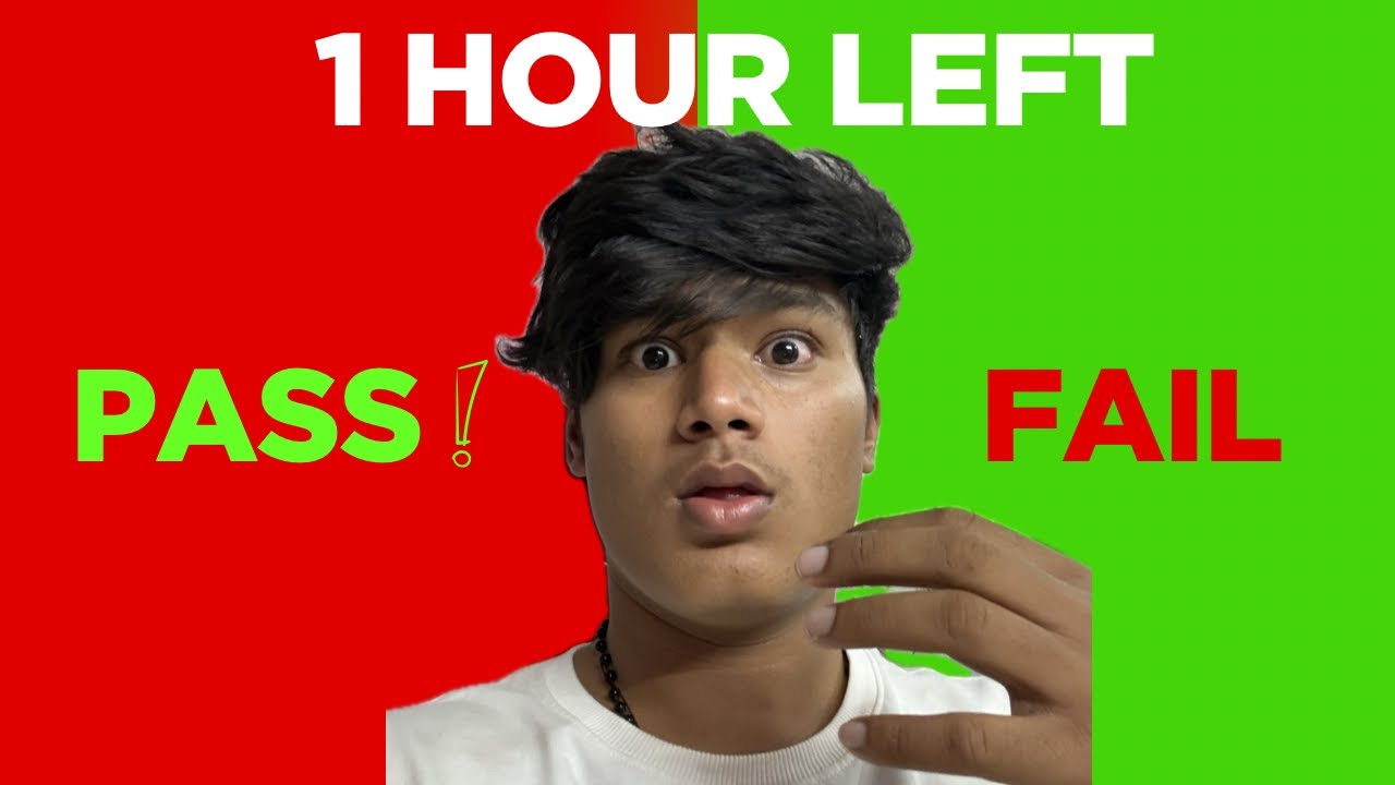 Сдам ли я экзамен? Остался всего 1 час.
