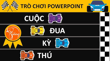 Cách làm Trò chơi PowerPoint Cuộc đua kỳ thú ( Đua xe )