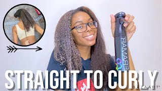 Watch My Natural Hair Revert Back To Curly | NO HEAT DAMAGE!?