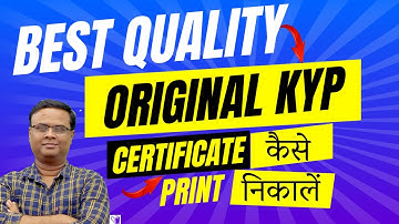 Step-by-Step: KYP Printing Certificates in Best Quality to Match the Original