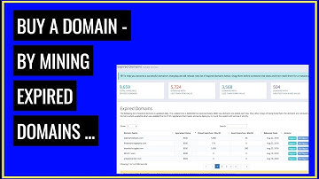 Expired Domains Tutorial