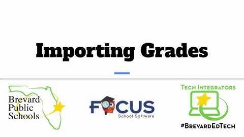 Gradebook: Importing Grades