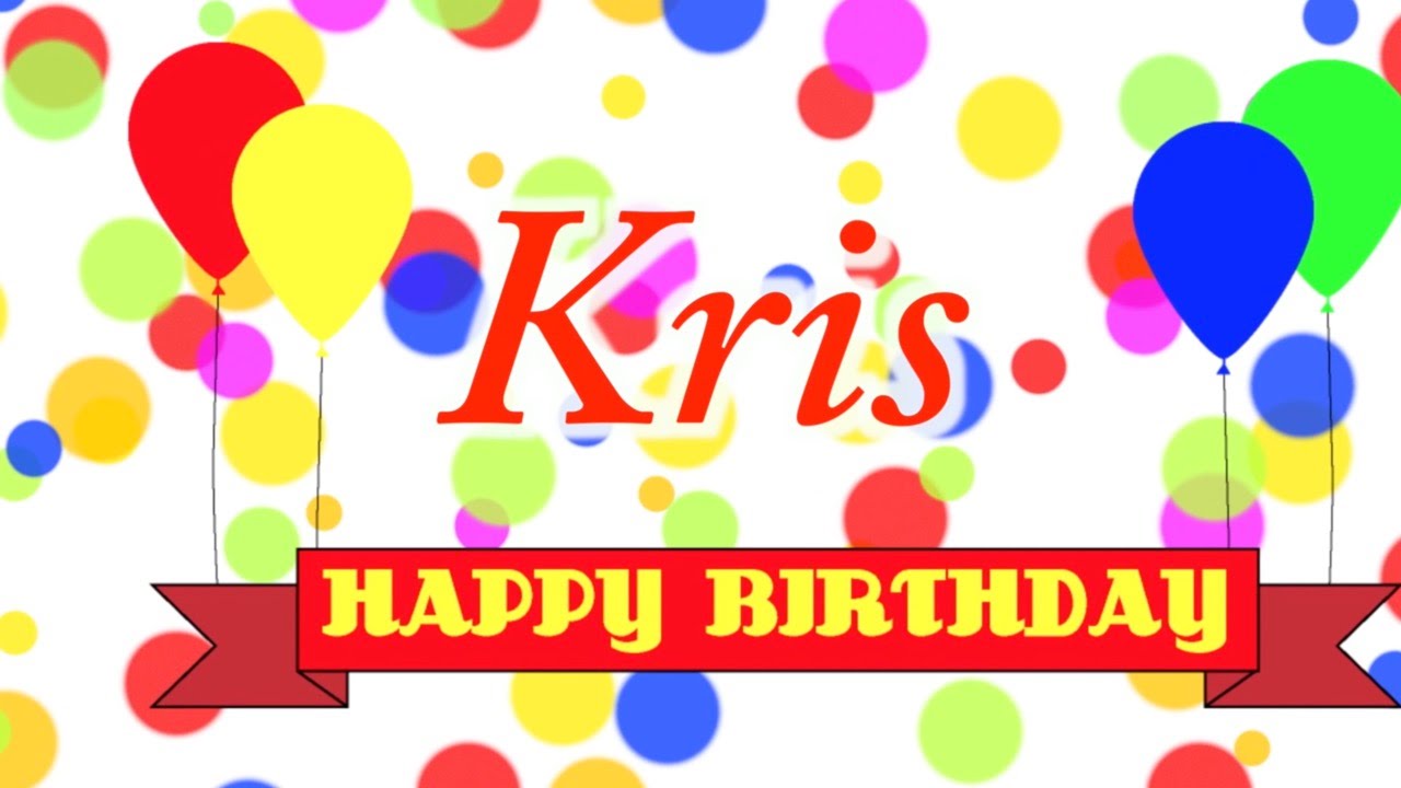 HAPPY BIRTHDAY KRIS*~