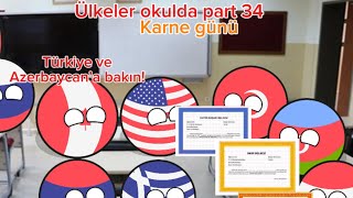 Ülkeler Okulda Part 34 Karne Günü Countryballs Türkçe Animasyon