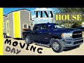 How to Move a Tiny House! | We moved our 16,500 pound Tiny Home | Living Tiny with the Bushes