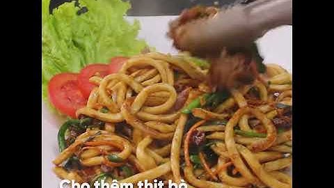 Mềm dai đã răng với MÌ UDON XÀO THỊT BÒ