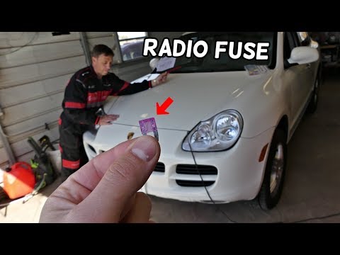 PORSCHE CAYENNE RADIO FUSE LOCATION REPLACEMENT. CD CHANGER FUSE LOCATION