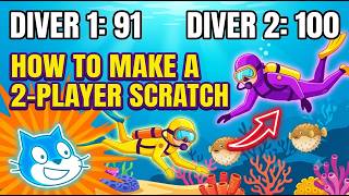 How to Make a 2-Player Diver Game in Scratch 3.0 (Step-by-Step)#scratchcatgame #scratchgametutorial screenshot 1