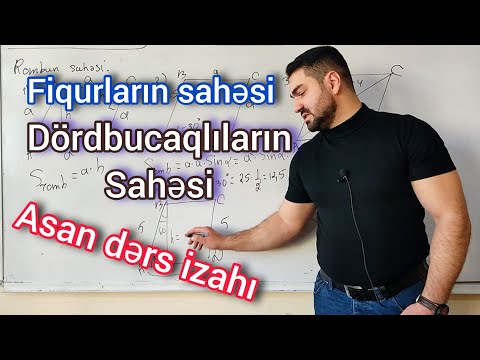 ✅🔺 Fiqurların Sahəsi . Dördbucaqlıların sahəsi . Asan dərs izahı #riyaziyyat #dim #abituriyent