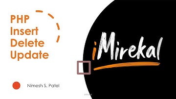 #6 PHP Insert Delete Update with Code iMirekal