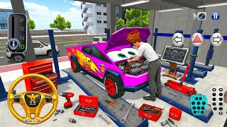 ​3D Driving Class Secret Garage Lightning McQueen Mechanic Gameplay | NepLox GaMiNg screenshot 4