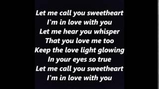 LET ME CALL YOU SWEETHEART lyrics words text Sweetest Day Valentines love sing along song Pat purge