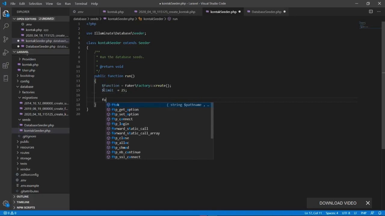 Belajar Android API CRUD menggunakan Retrofit dan Laravel part 3 - YouTube