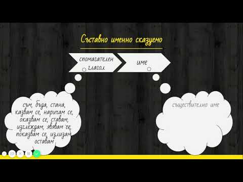 Съставно сказуемо БЕЛ, 7 клас