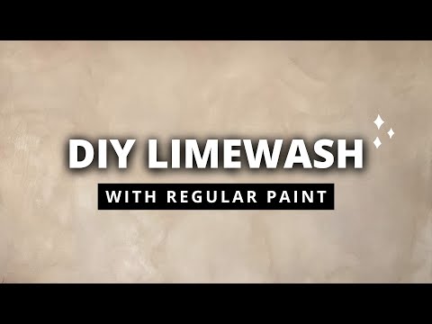 *EASY* DIY Limewash Wall Using Regular Wall Paint (anyone can do this)