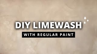 *EASY* DIY Limewash Wall Using Regular Wall Paint (anyone can do this) screenshot 5