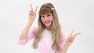 ウエーブヘアのつくり方読モ・紗蘭チャン
