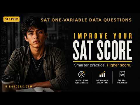 SAT Math: One-Variable Data Questions Explained — video walkthrough