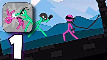 Slapstick Fighter - Tutorial + Level 1-5 - Gameplay Walkthrough (Part 1) [Android]