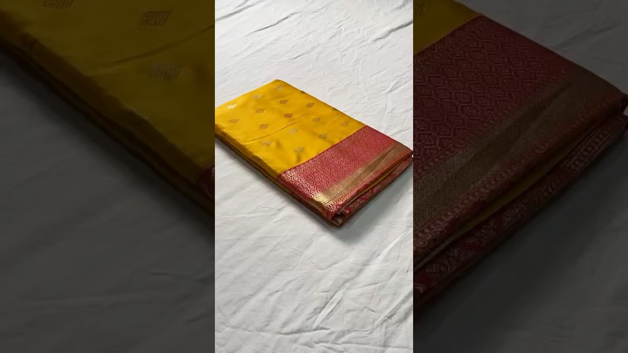 Semi Kanchipuram Temple Weaving Border Saree