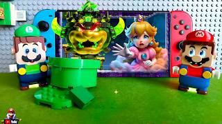 Lego Mario enter the Nintendo Switch because Bowser tricks him into trapping Princess #legomario