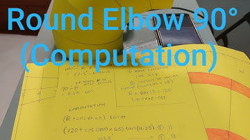 How to fabricate round elbow 90°  (Computation) Vlog # 4