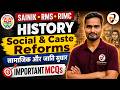 📚 Social & Caste Reforms in India | Important MCQs for Sainik School, RMS, RIMC & Competitive Exams
